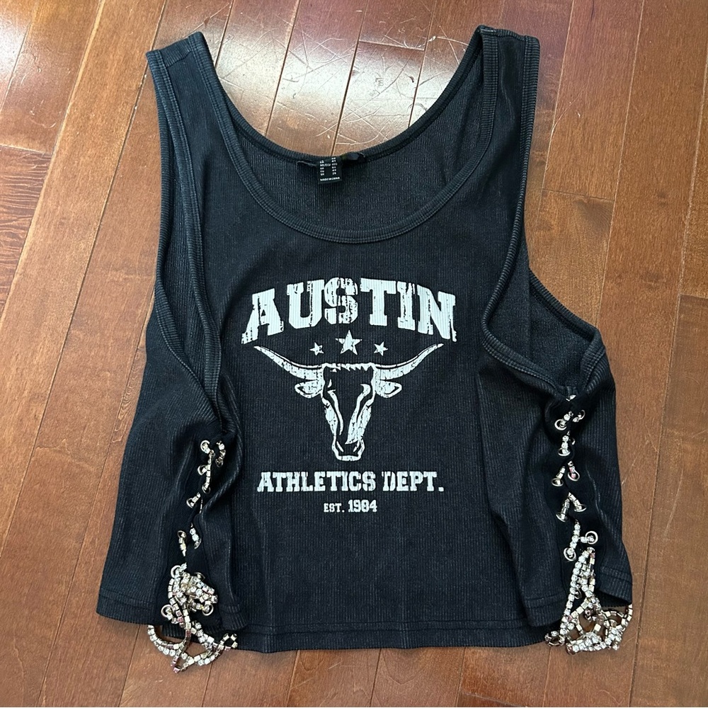 Forever 21 plus size western cowgirl Austin tank top
